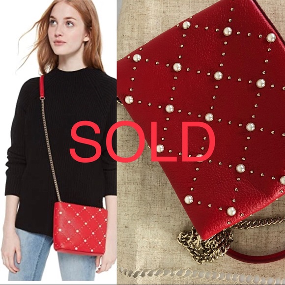 Handbags - Kate Spade Hayes Street Pearl Ellery Bag Royal Red